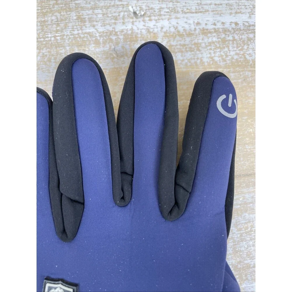 Outdoor Insulated Windproof Waterproof BL Sports Blue Gloves Touchscreen